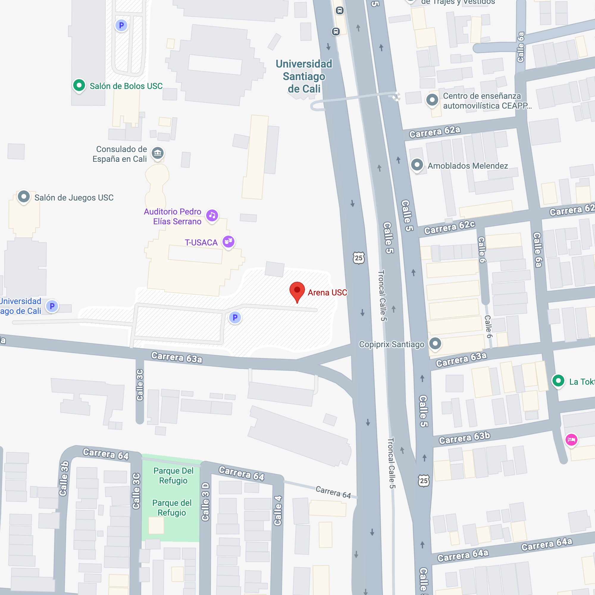 Mapa de ubicación del evento