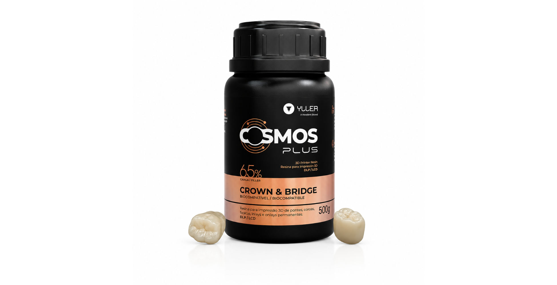 Resina 3D Cosmos Plus CROWN & BRIDGE - 500 GR-liquido